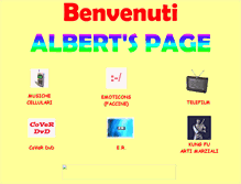 Tablet Screenshot of albertspage.it